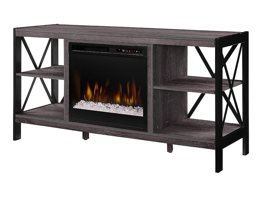 Ramona Electric Fireplace TV Stand in Autumn Bronze
