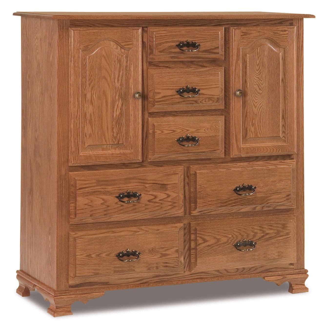 Amish Heritage Seven Drawer Two Door His & Hers Chest