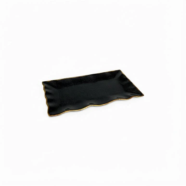 31 x 31cm Rectangular Platter Black