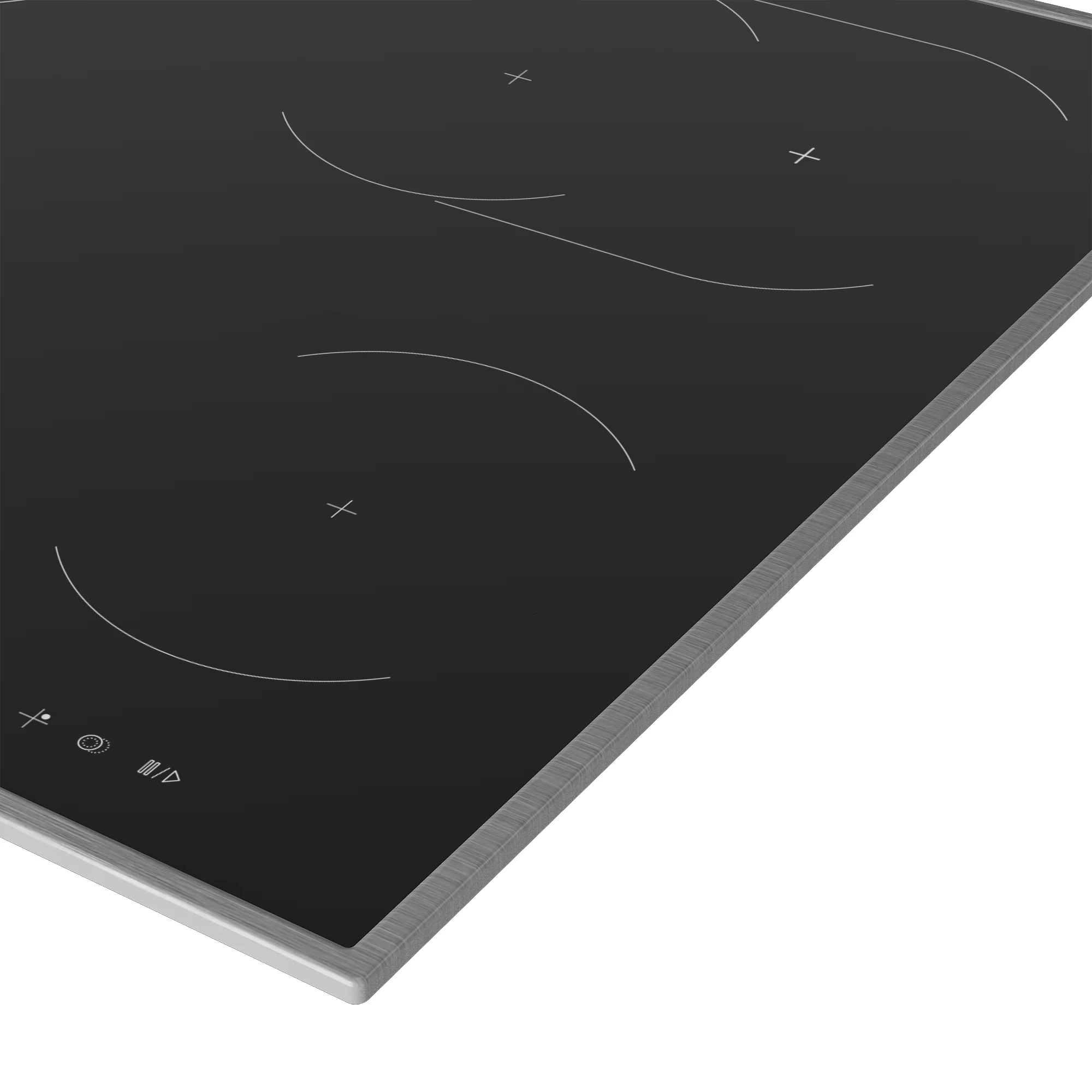 Beko 60cm Vitroceramic Hob with Dual & Flexi Zones Black