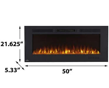 Napoleon 50-in Allure Phantom Wall Mount Electric Fireplace