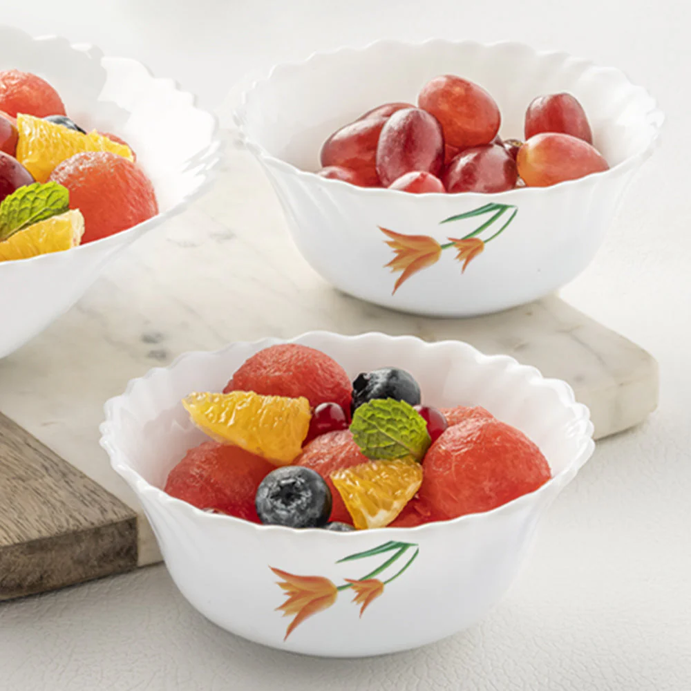 Larah by Borosil Firefly Pudding Set, 7 pc (Small)