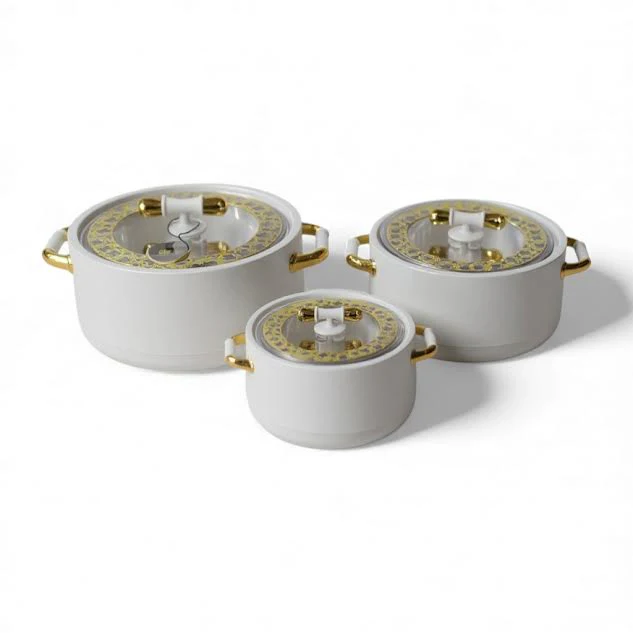 3 Piece Food Warmer Set Grey