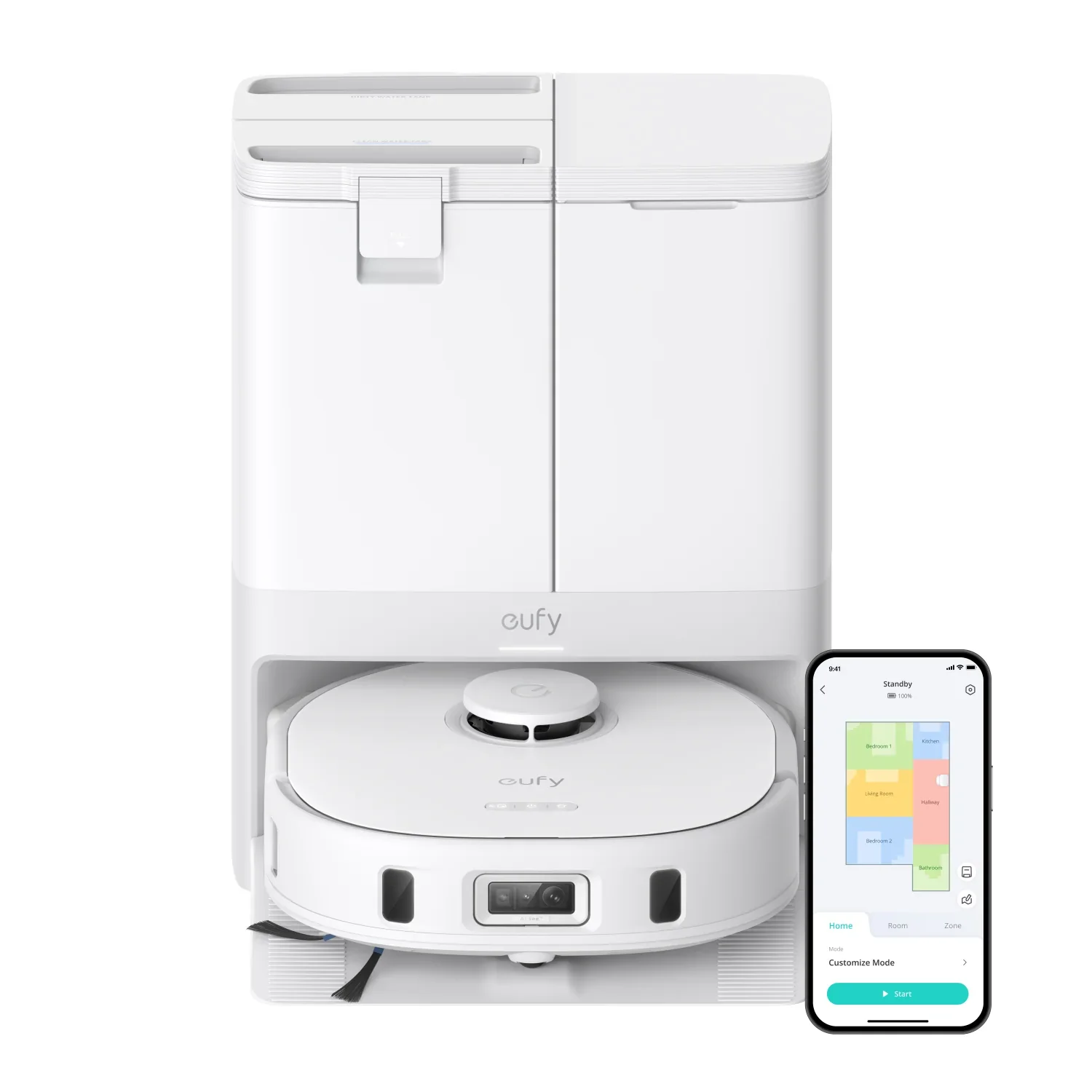 Eufy X10 Pro Omni Robot Vacuum and Mop with All-in-One Station- White | T2351221