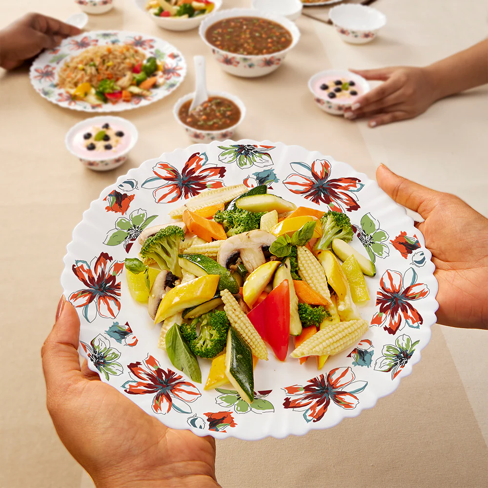 Larah by Borosil Bali 47 pc Dinner Set