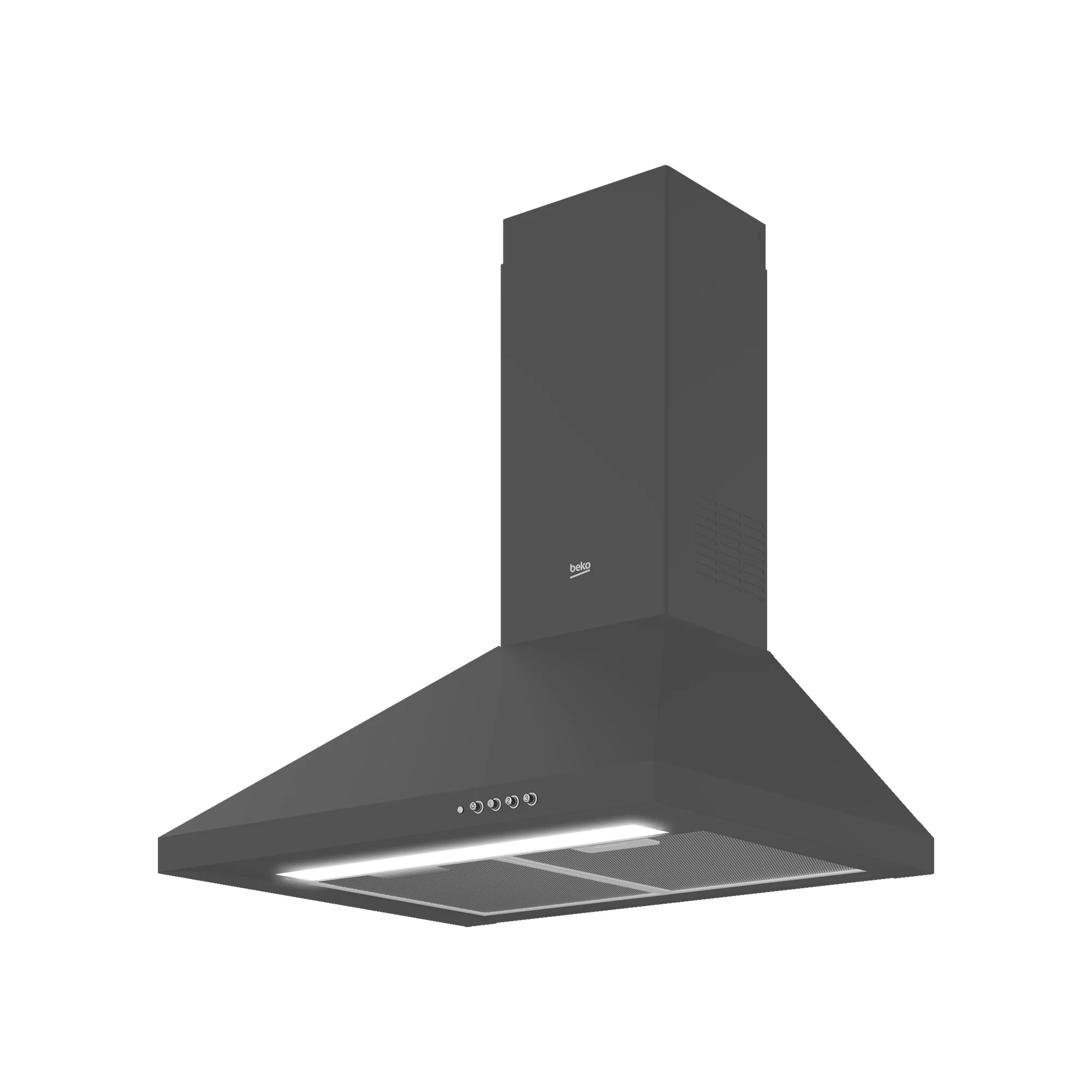 Beko 60cm Wall-Mounted Chimney Hood Anthracite