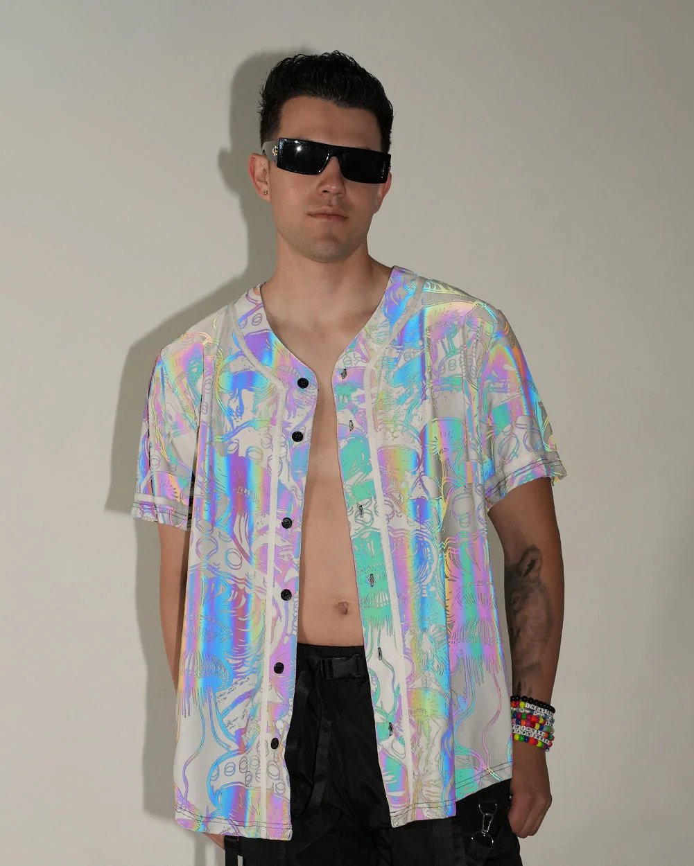 Secret of Life Mushroom Rainbow Reflective Jersey