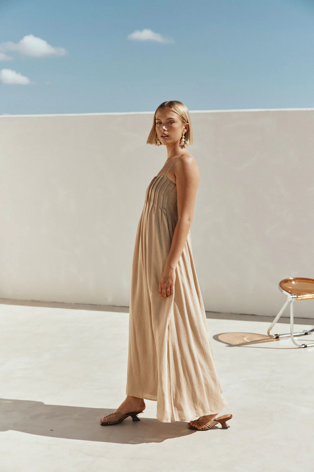 SAMPLE-Ada Dress - Tan