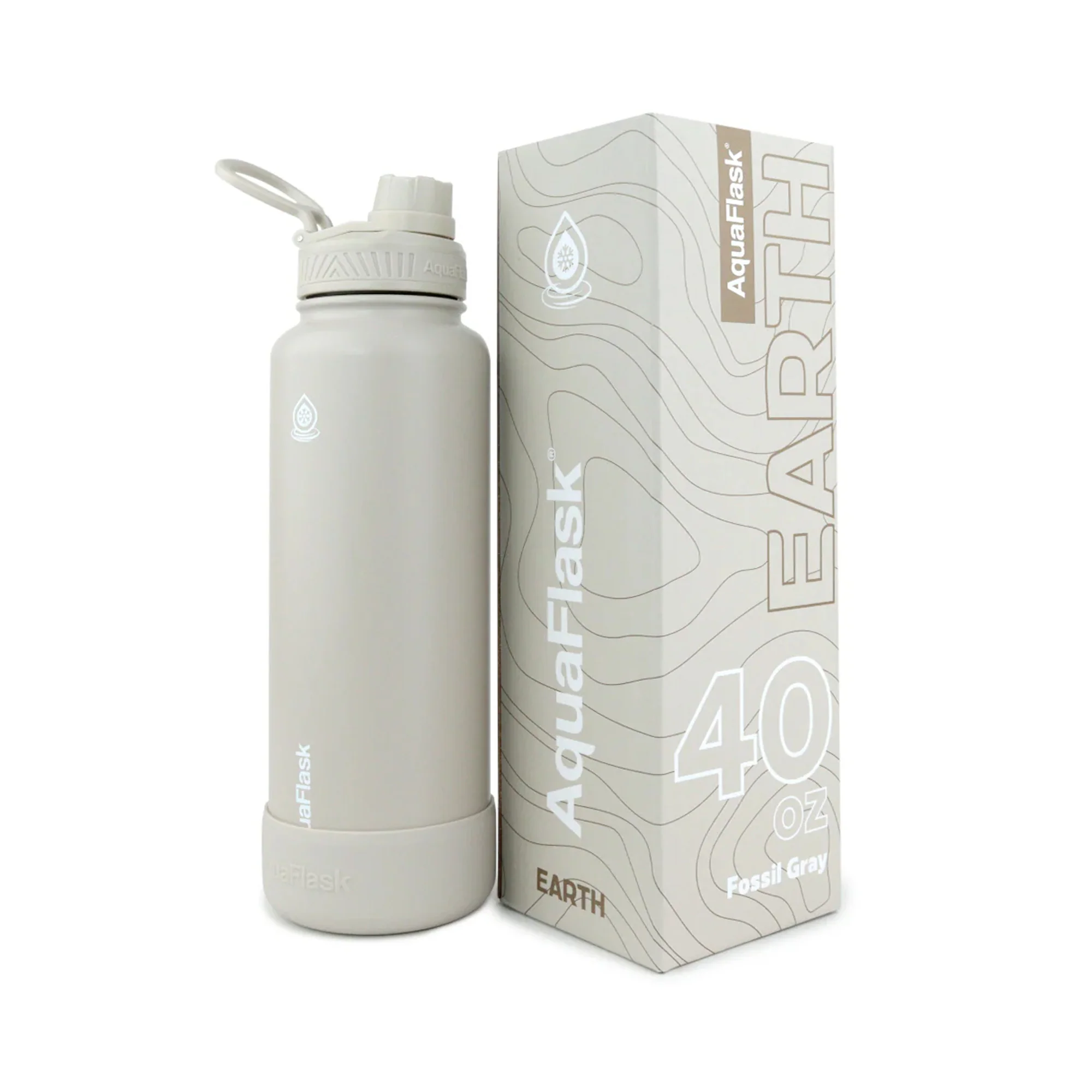 Aquaflask Earth 1182ml Flask Fossil Gray