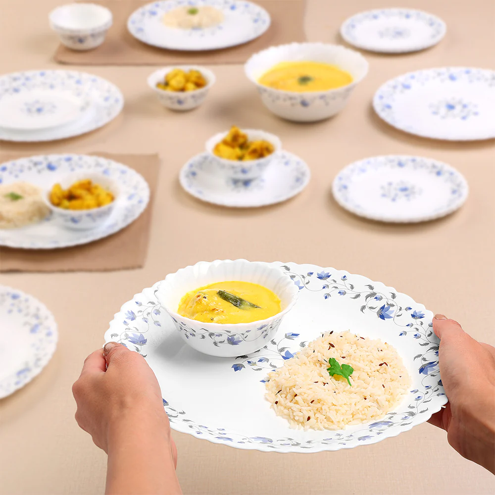 Larah by Borosil Helena Dinner Set, 19 pc