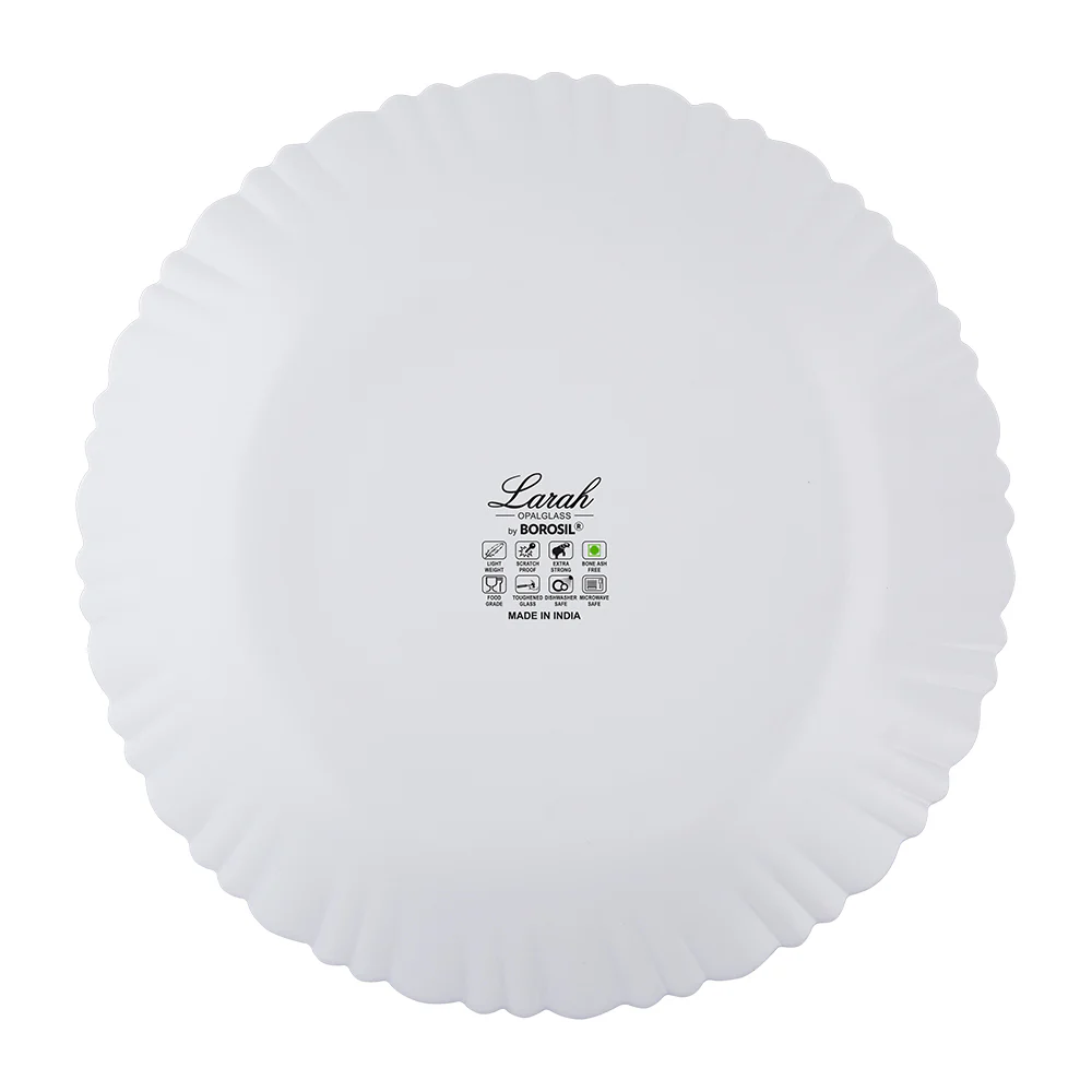 Larah by Borosil Green Leaves 47 pc Dinner Set