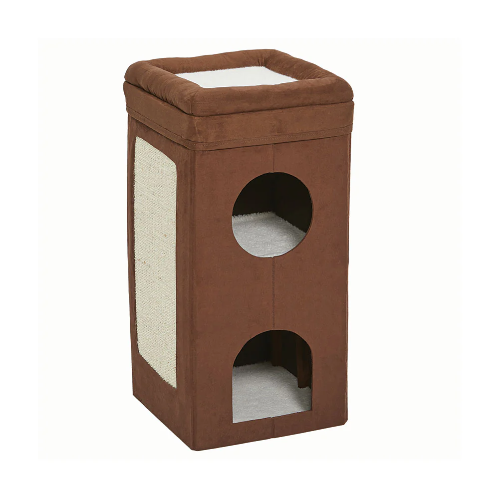 Mid West® Curious Cat Condo Brown Color 15 Inch