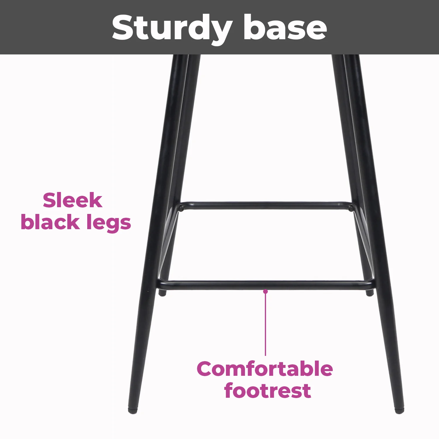 Annecy Pink Crushed Velvet Bar Stool