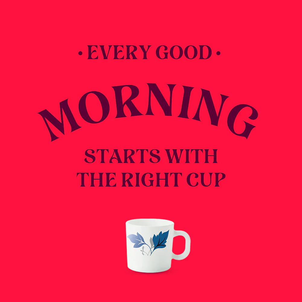 Larah by Borosil Ageria Mug Set, 100ml x 6