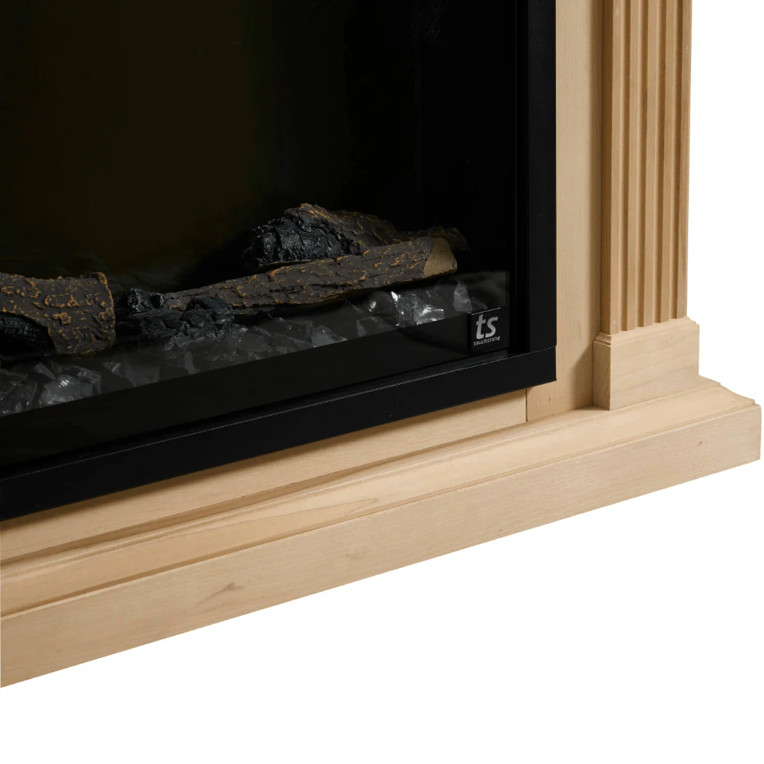 Fireplug Pro 33 Inch Smart Electric Fireplace with Unfinished Encase Surround Mantel