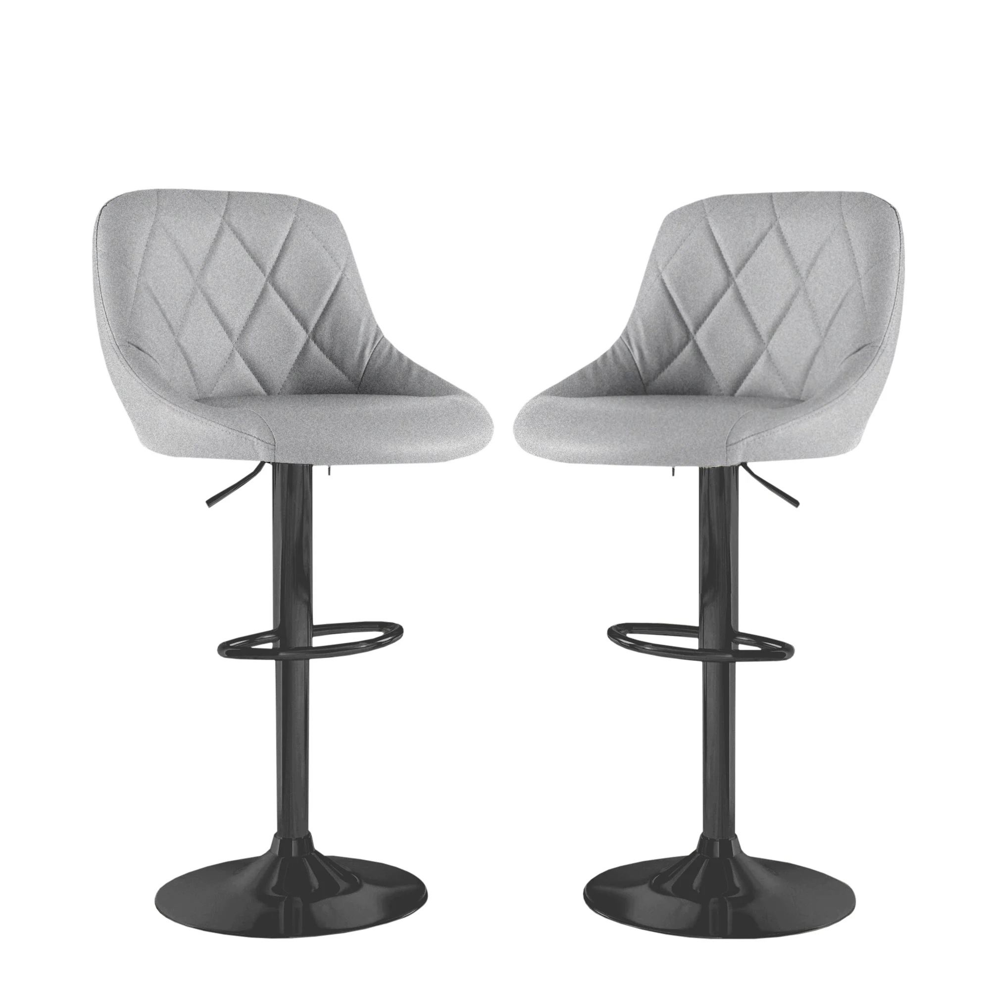 Madrid Grey Fabric Bar Stool