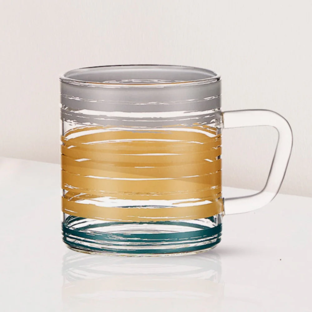 Glance Glass Mug, Set of 6, 190ml