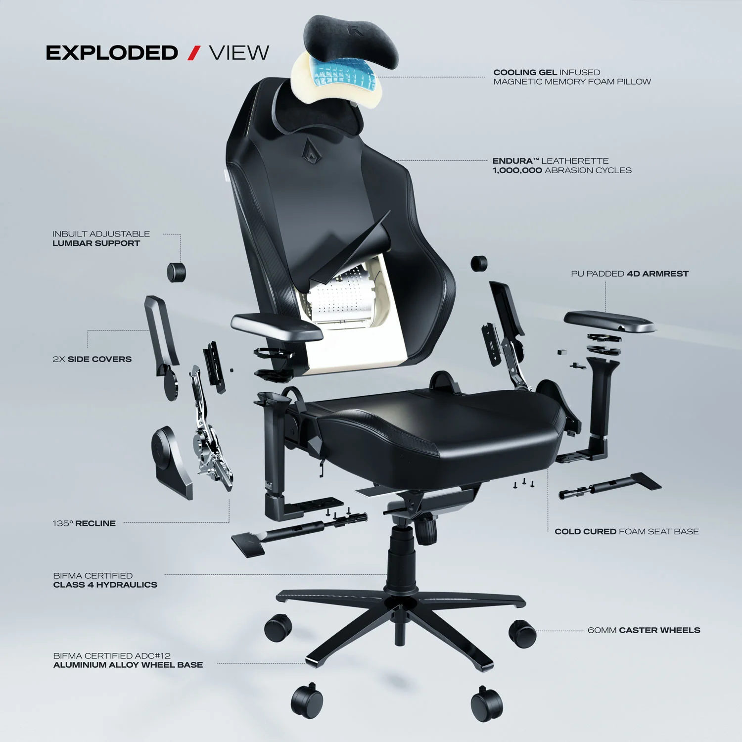 Apex Series - Ghost Edition Gaming Chair
