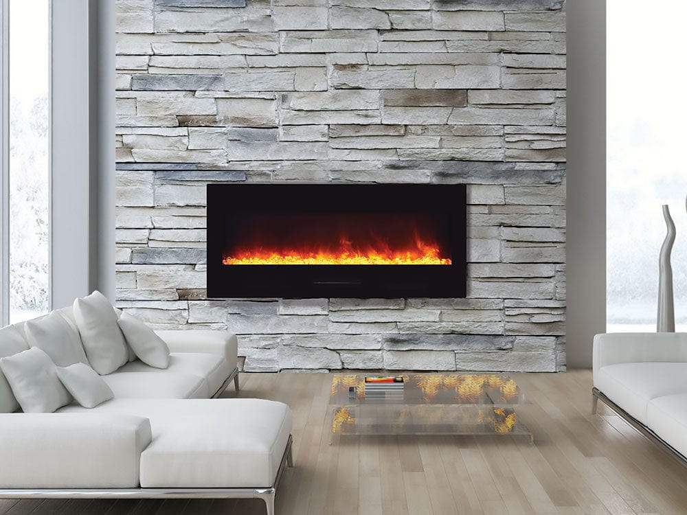 Amantii WM-FM Series 50-In Built-In or Wall Mount Electric Fireplace - WM-FM-50