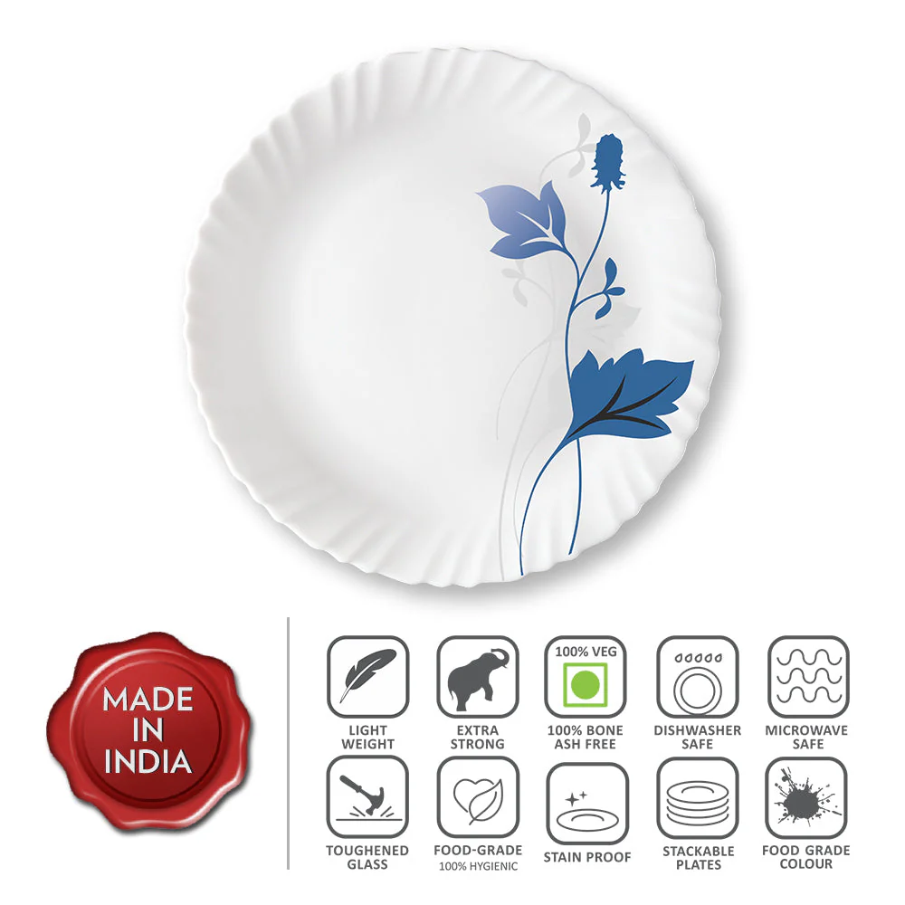 Larah by Borosil Ageria Full Plate Set, 6 pc
