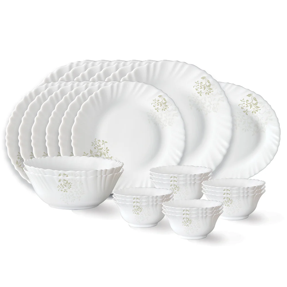 Larah by Borosil Ingot Dinner Set, 27 pc