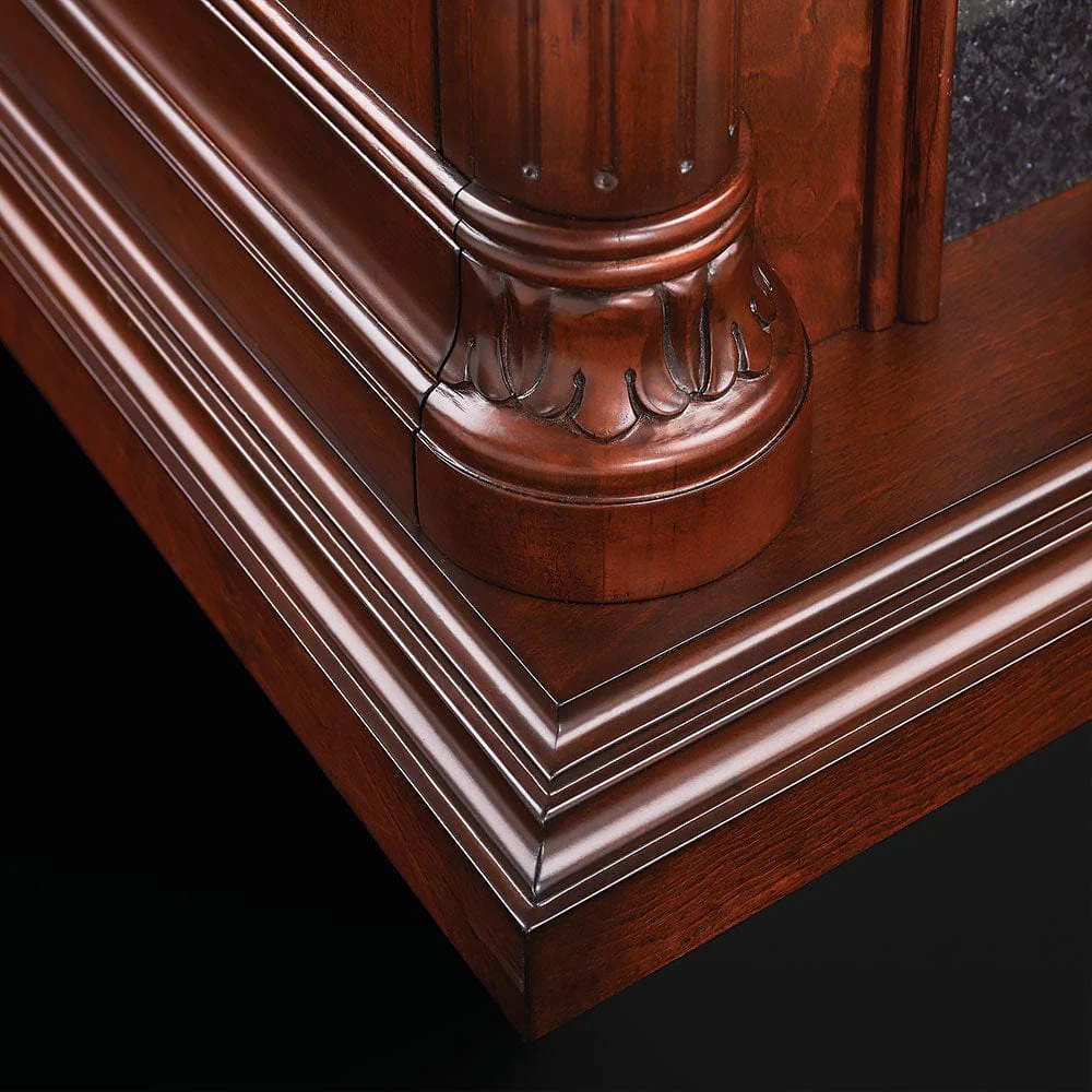 Aden Electric Fireplace Mantel Package in Cherry