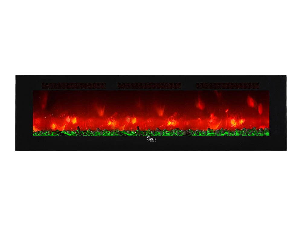 Caesar Fireplace 102-In Wall Mount Electric Fireplace w/ Back-lighting