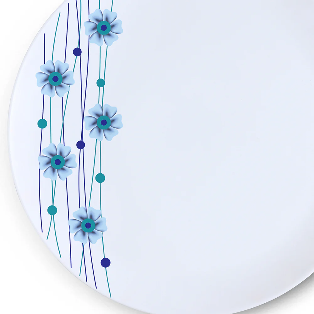 Larah by Borosil Bluebell Dinner Set, 21 pc