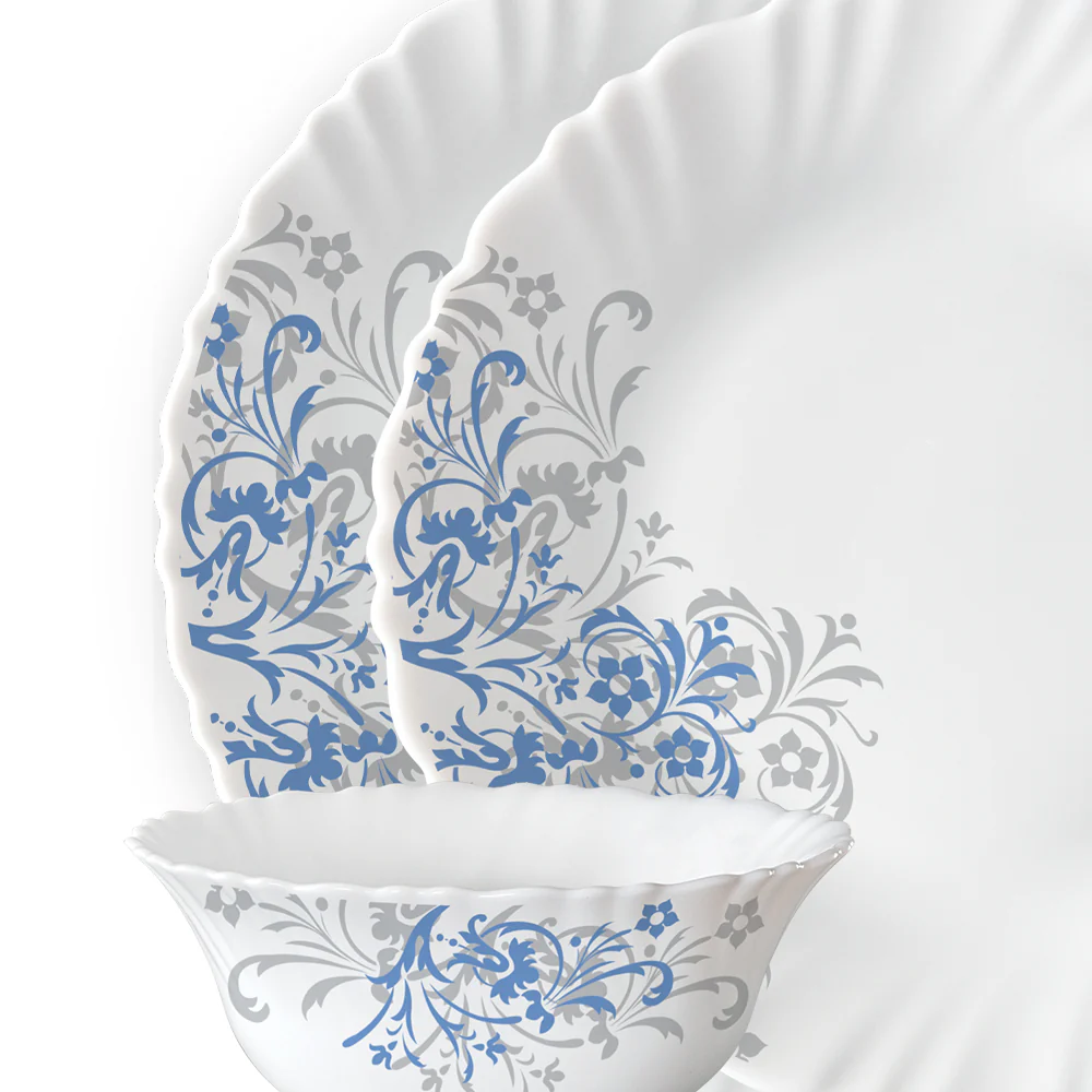 Larah by Borosil Arche 44 pc Dinner Set