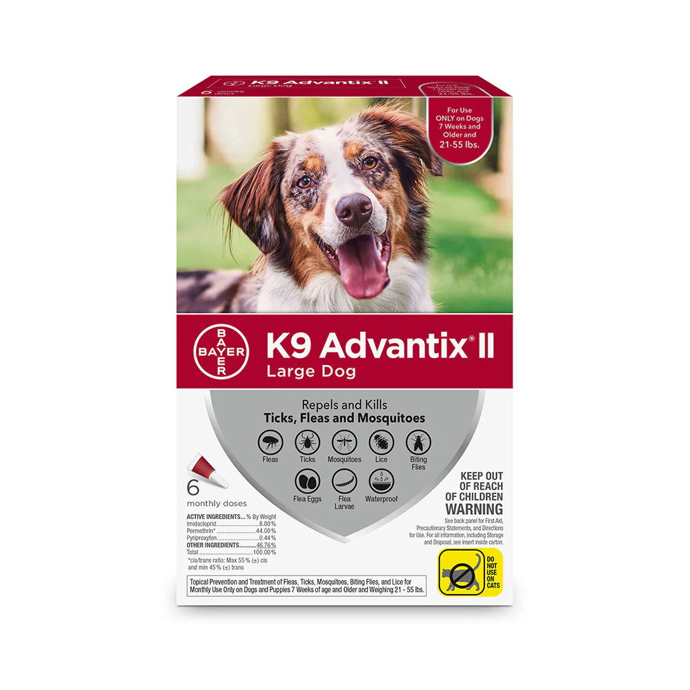 K9 Advantix® II Flea & Tick Treatment for Large Dog 6 Dose