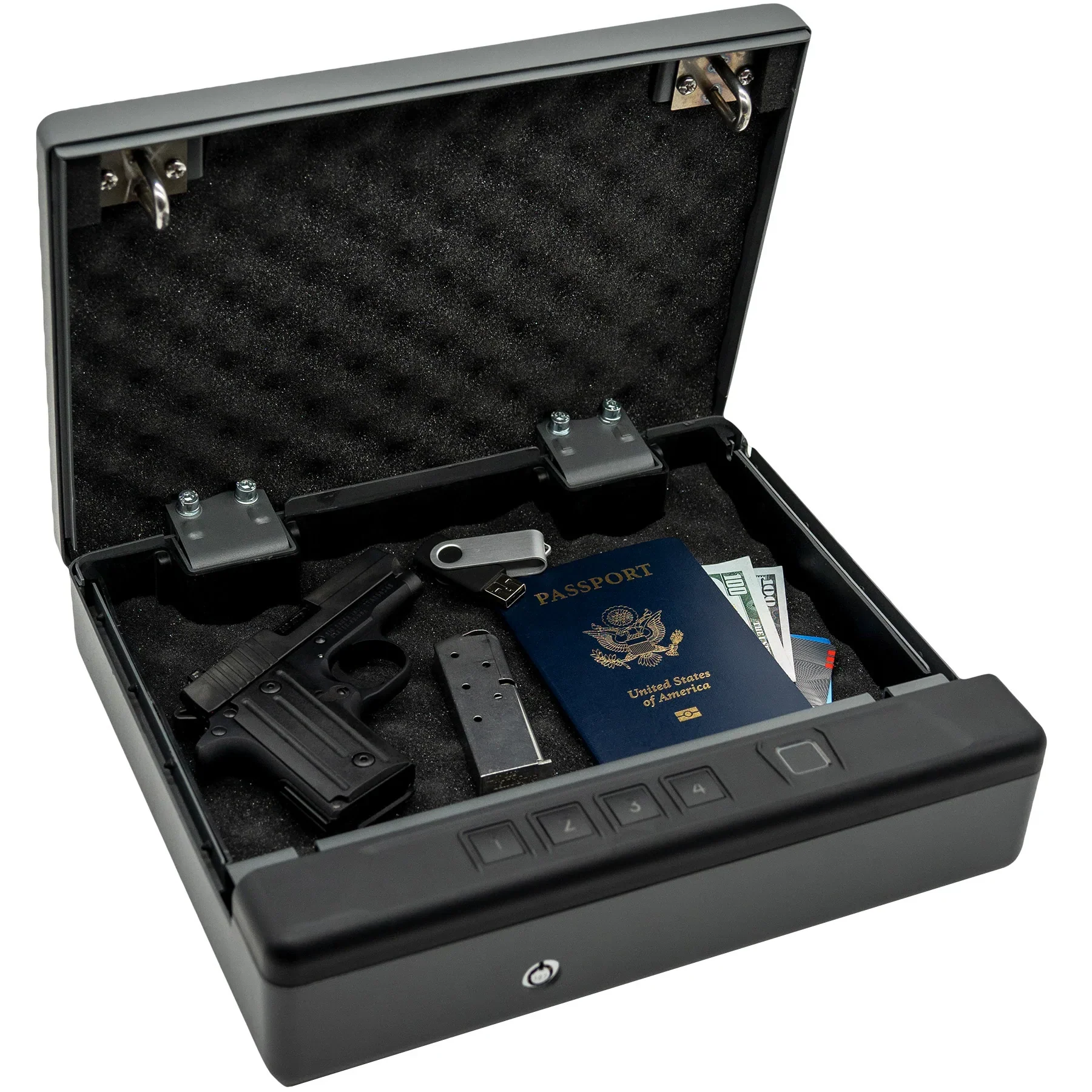 Liberty HDV-B150X Biometric Handgun Vault Portable Pistol Safe