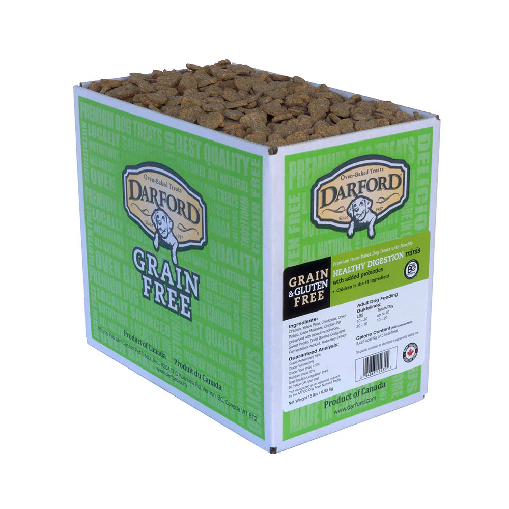 Darford® Grain Free Healthy Digestion Minis Functionals Dog Treats 15 Lbs
