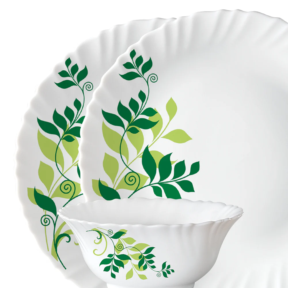 Larah by Borosil Fern Dinner Set, 19 pc