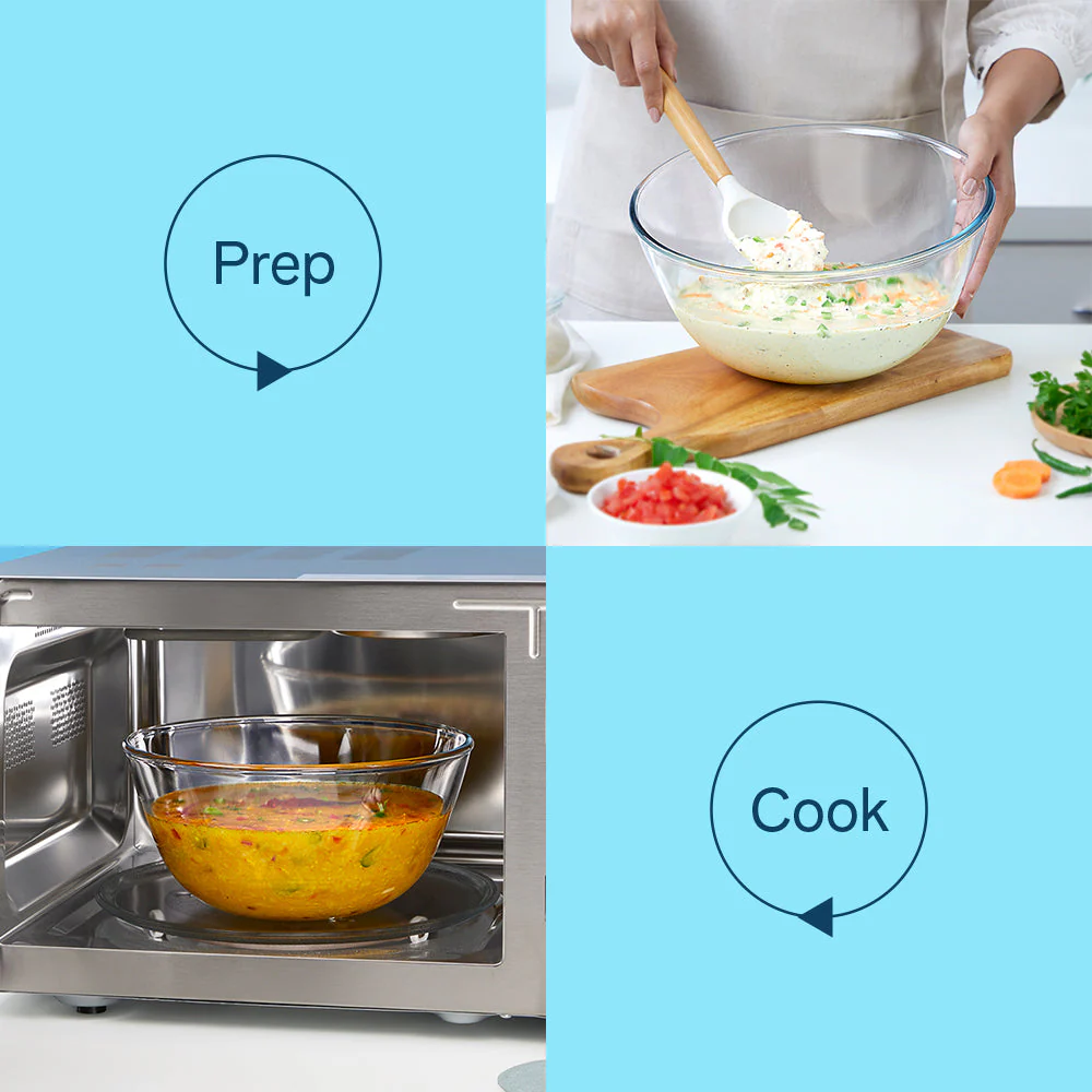 Larah Everyday Glass Bowls, 1.5L