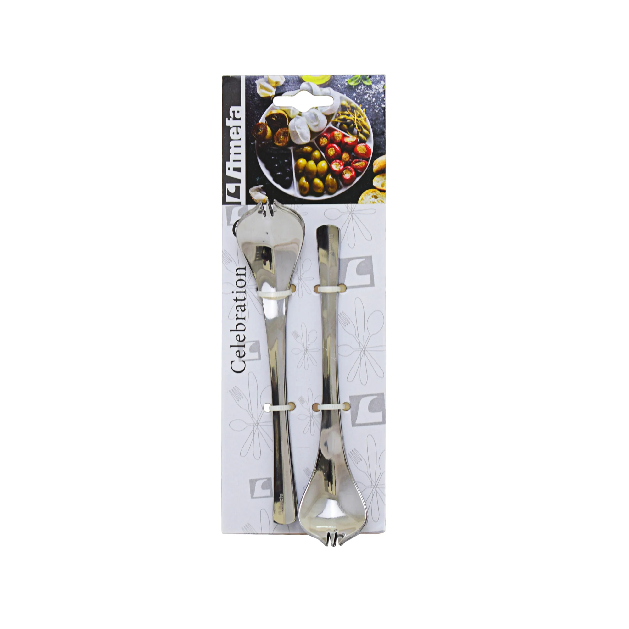 Amefa Tapas 6 Piece Spoon With Sprongs - Silver