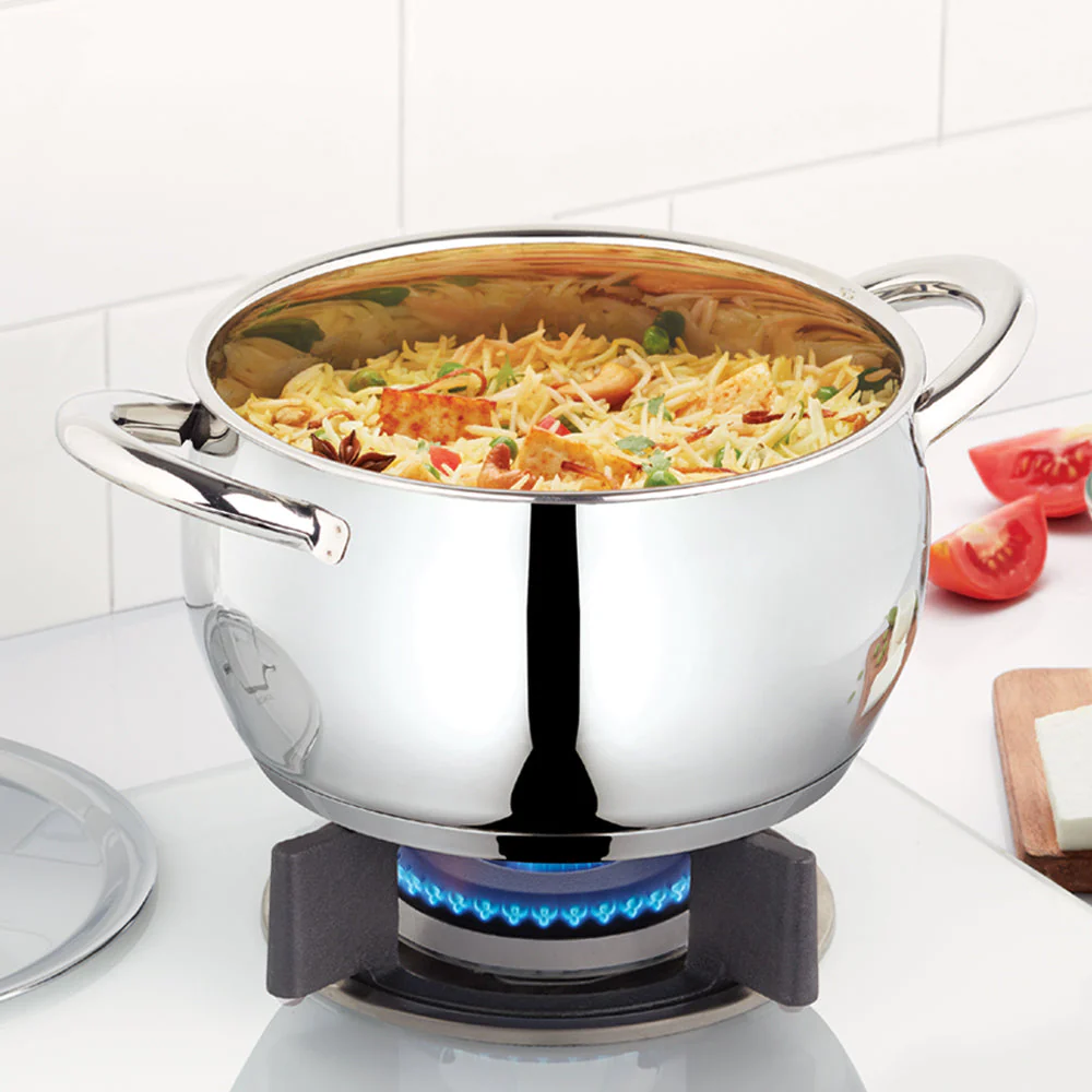 Borosil Cookfresh SS Handi Casserole + Lid, 4L