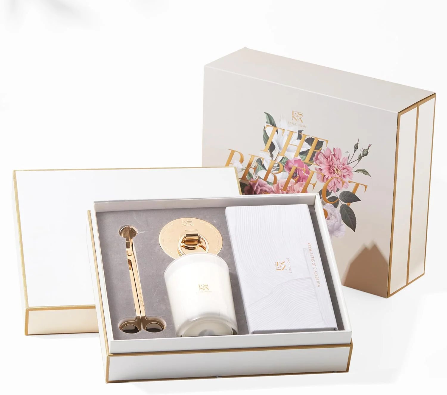 Aromatherapy Scented Candle Gift Set in Gift Box, All Natural Essential Oil Infused Soy Candle