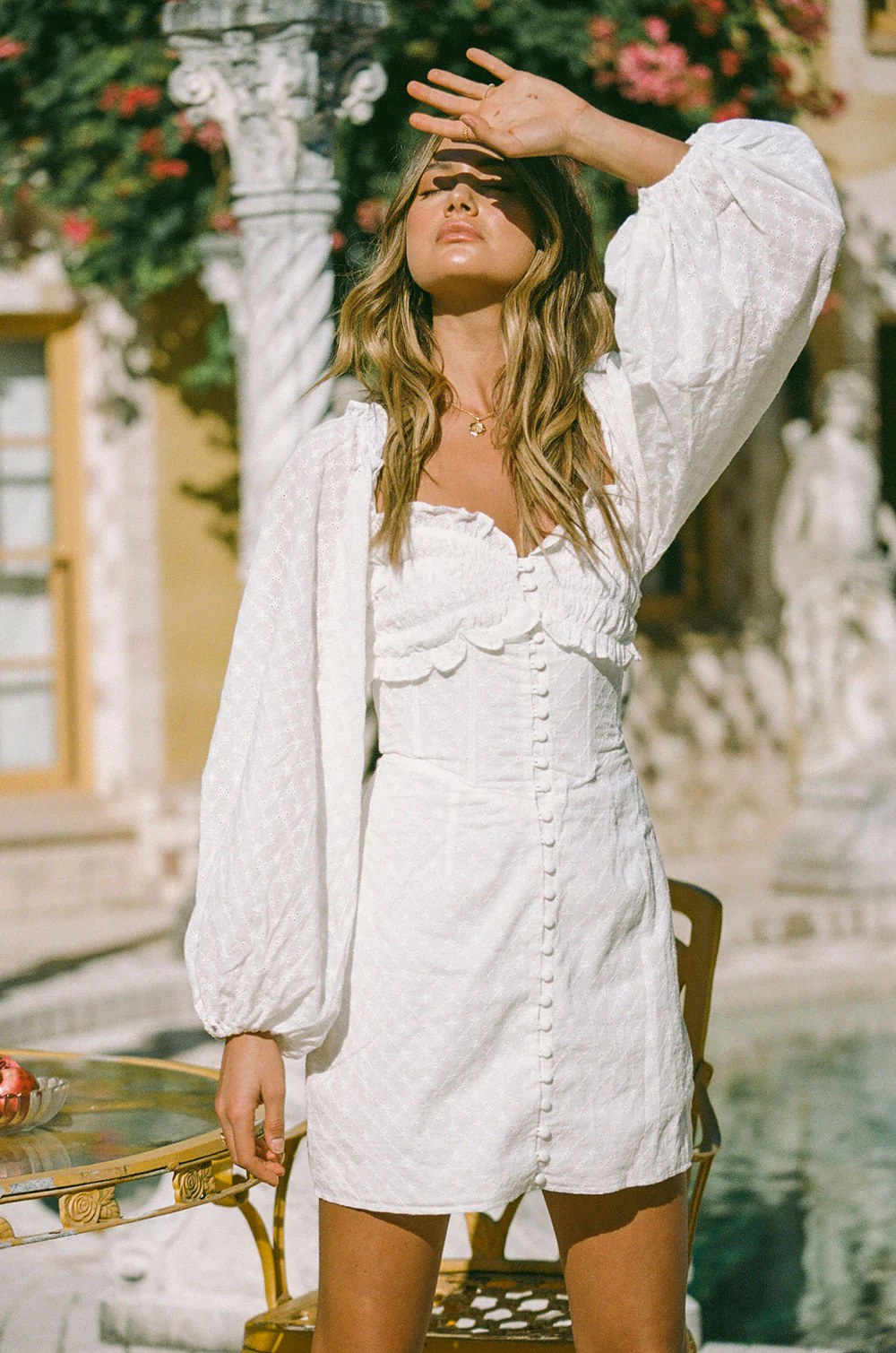 SAMPLE-Dion Button Dress