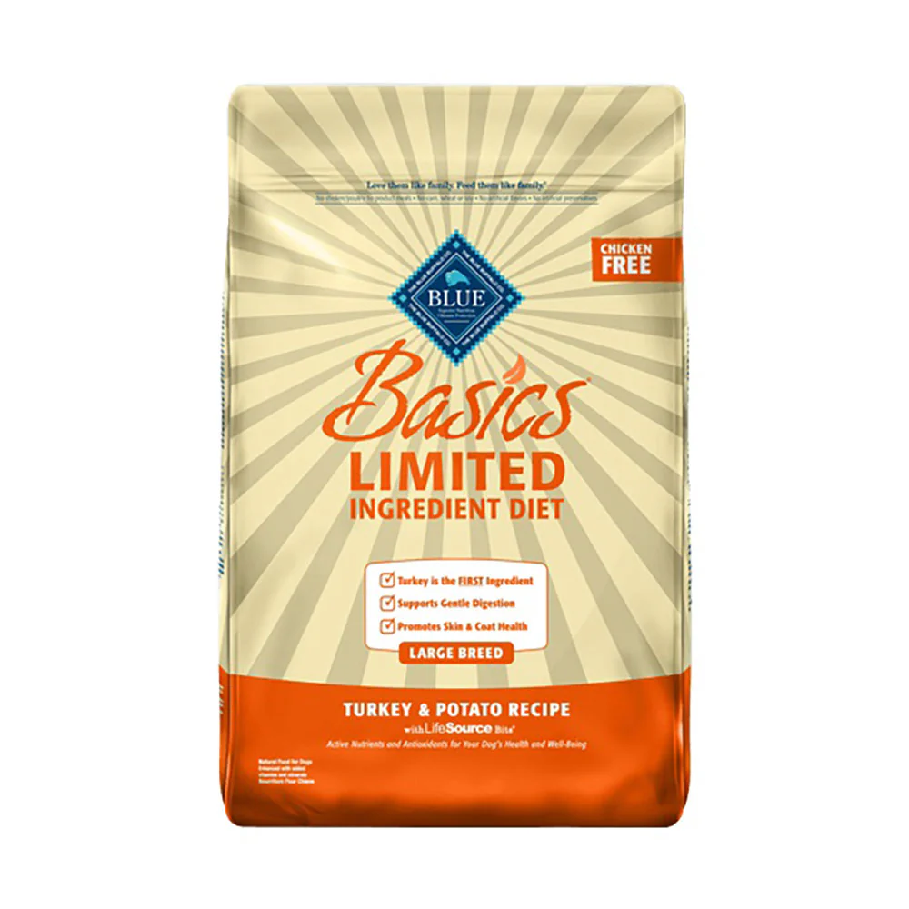 Blue Buffalo® Basics® Limited Ingredient Diet Turkey & Potato Recipe Large Breed Adult Dog Food 24 Lbs