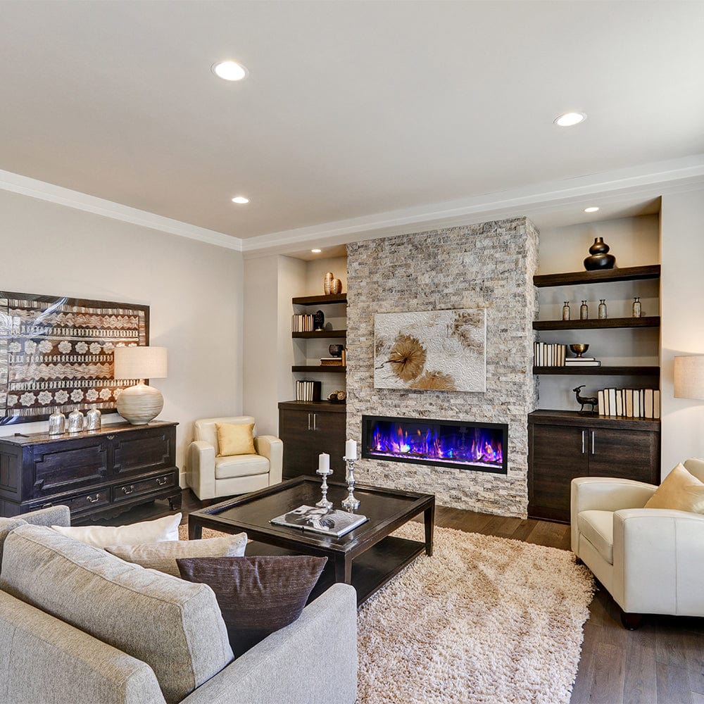 Dynasty 64-in Cascade Linear Electric Fireplace