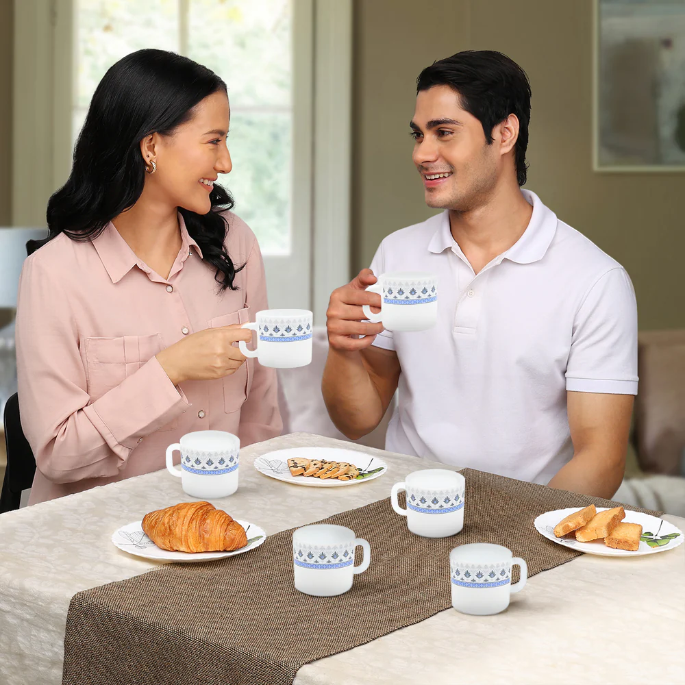 Larah by Borosil Ocean Mug Set, 100ml x 6