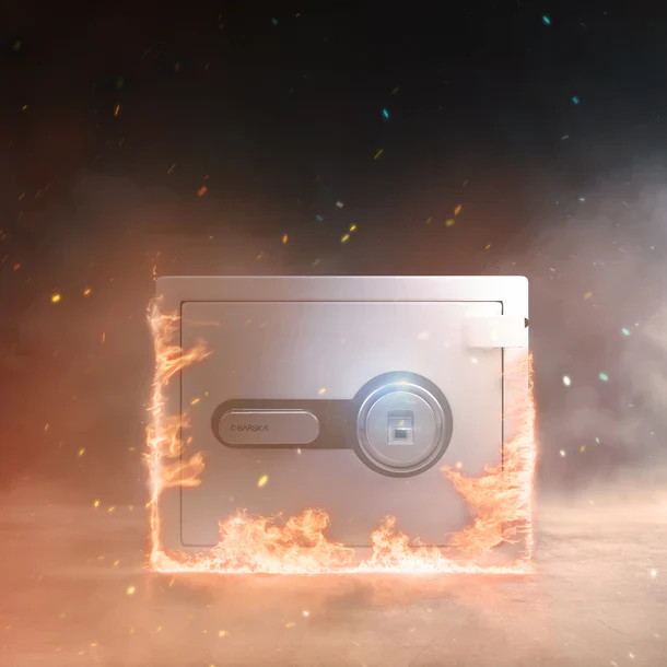 Barska AX13738 Biometric Fireproof Safe - White