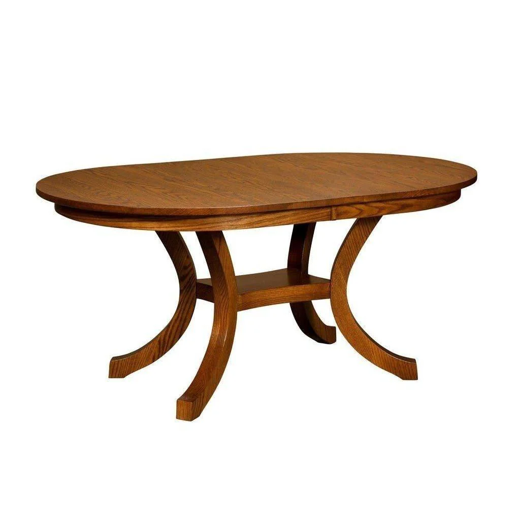 Amish Carlisle Shaker Single Pedestal Table