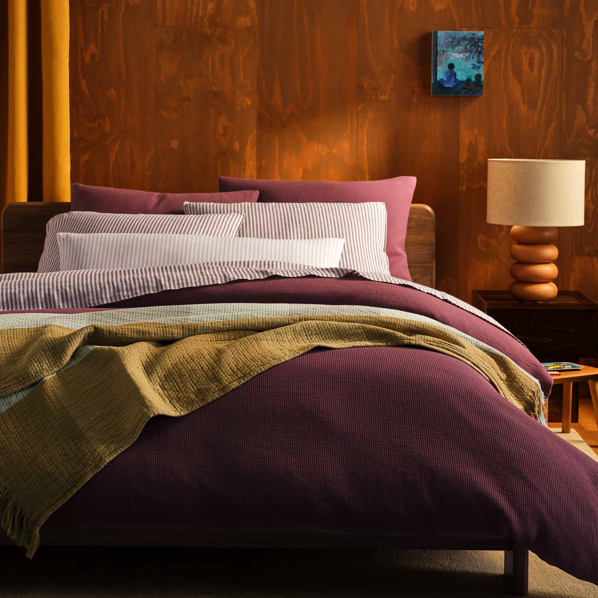 Ribbed Matelasse Duvet Cover