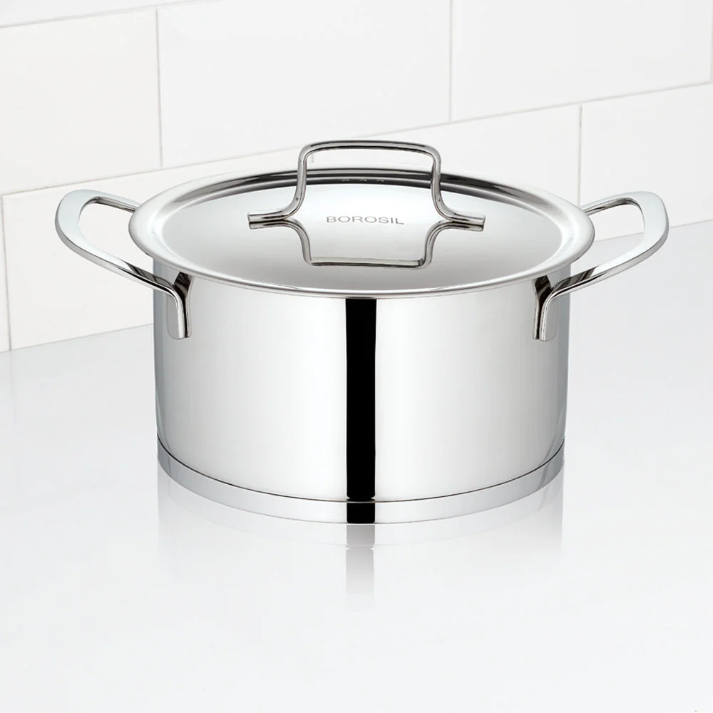 Borosil Cookfresh SS Casserole + Lid, 1.6L