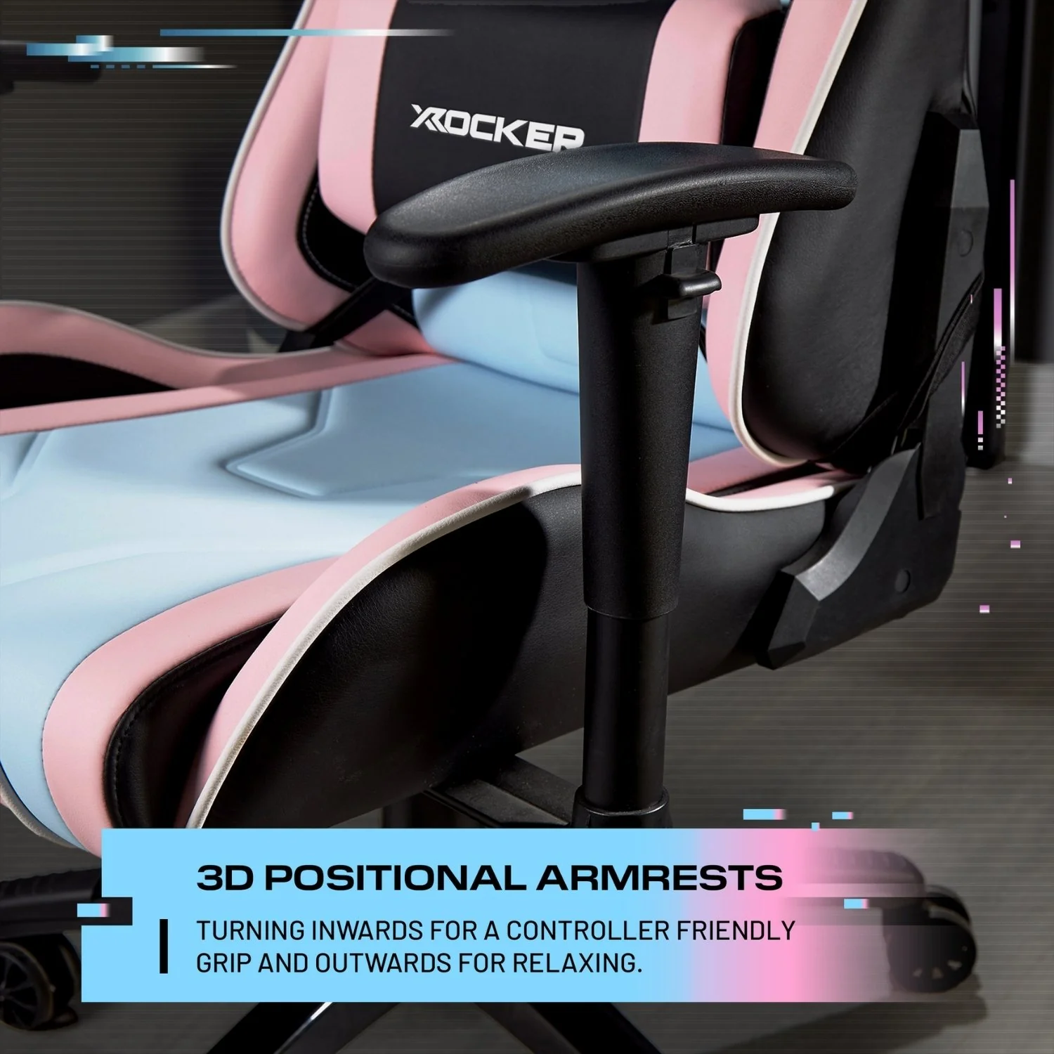 Agility eSport Ergonomic Gaming Chair - Bubblegum Edition