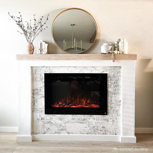 The Forte 40 Inch Recessed Smart Electric Fireplace 80006