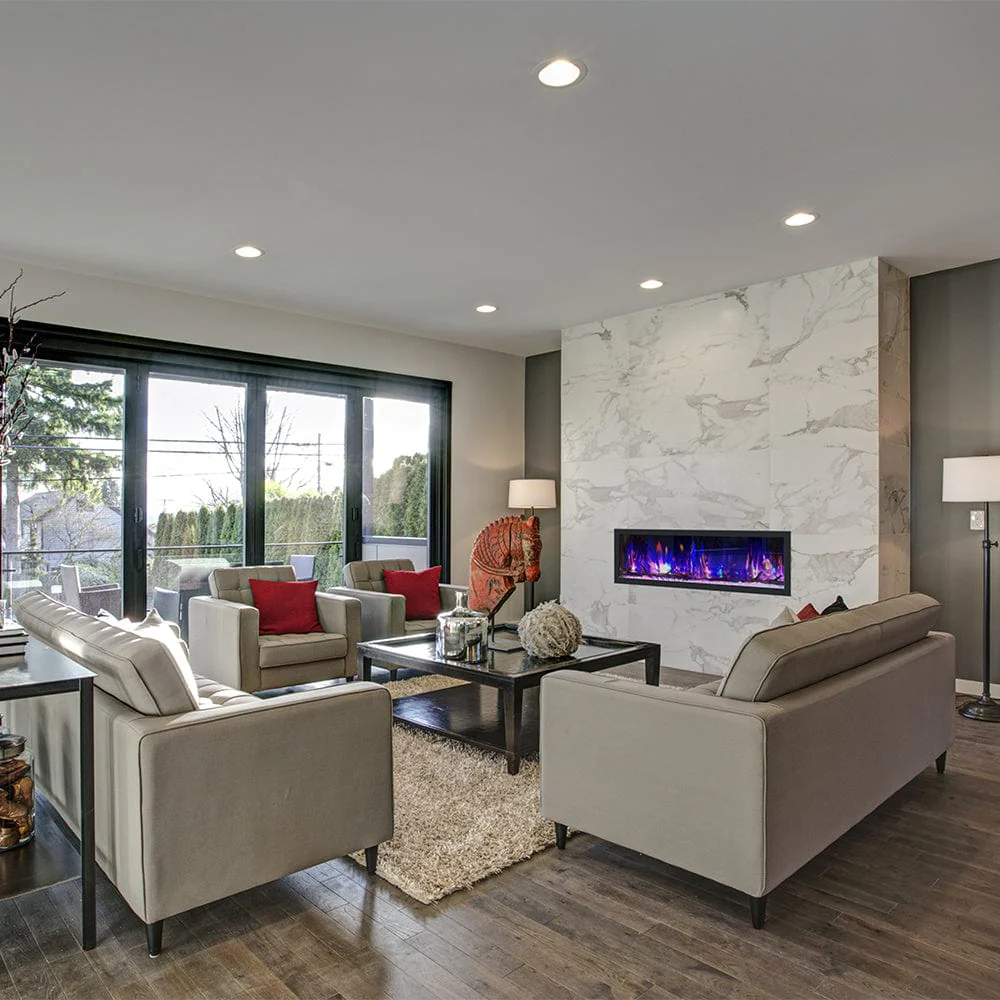 Dynasty 64-in Cascade Linear Electric Fireplace