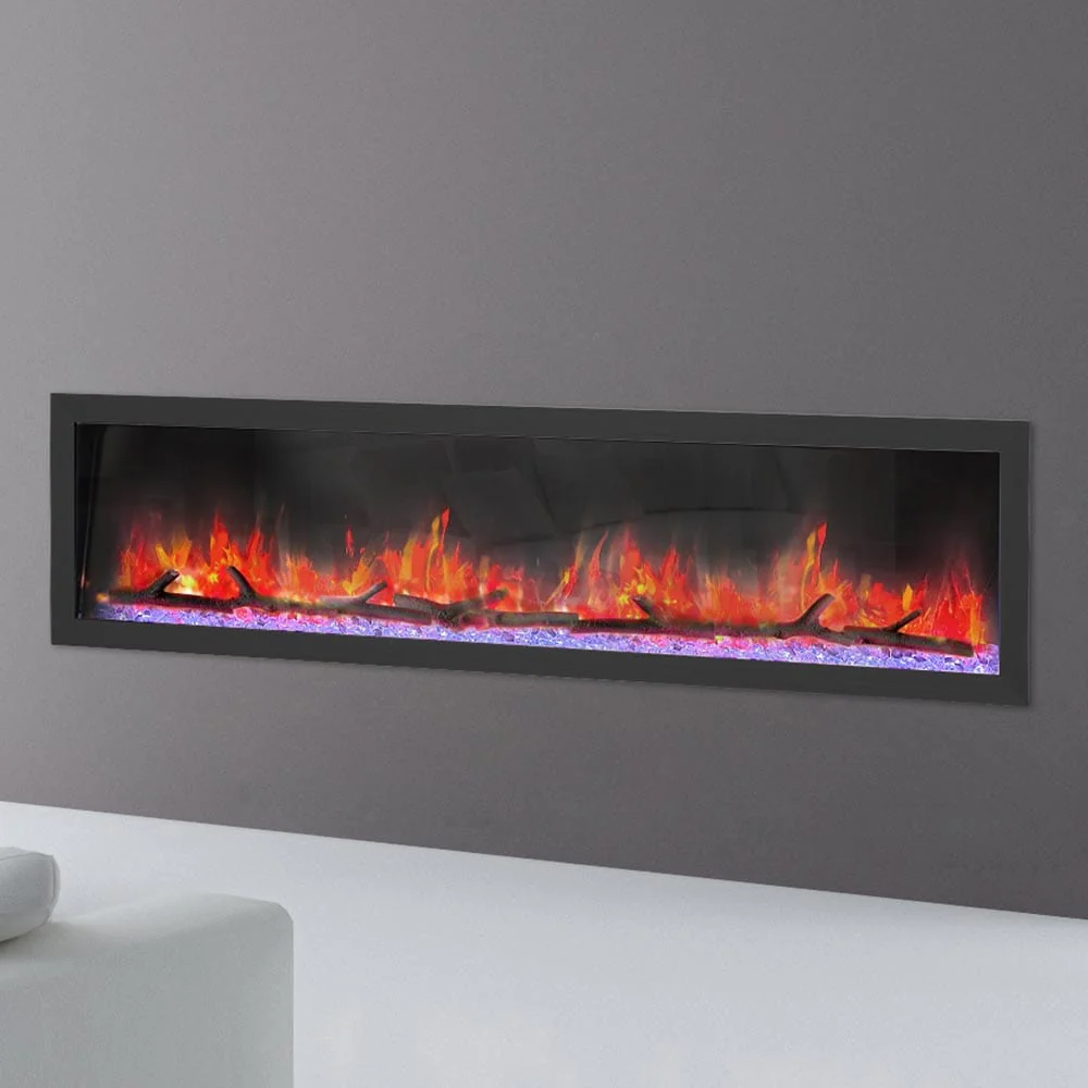 Dynasty 74-in Cascade Linear Electric Fireplace