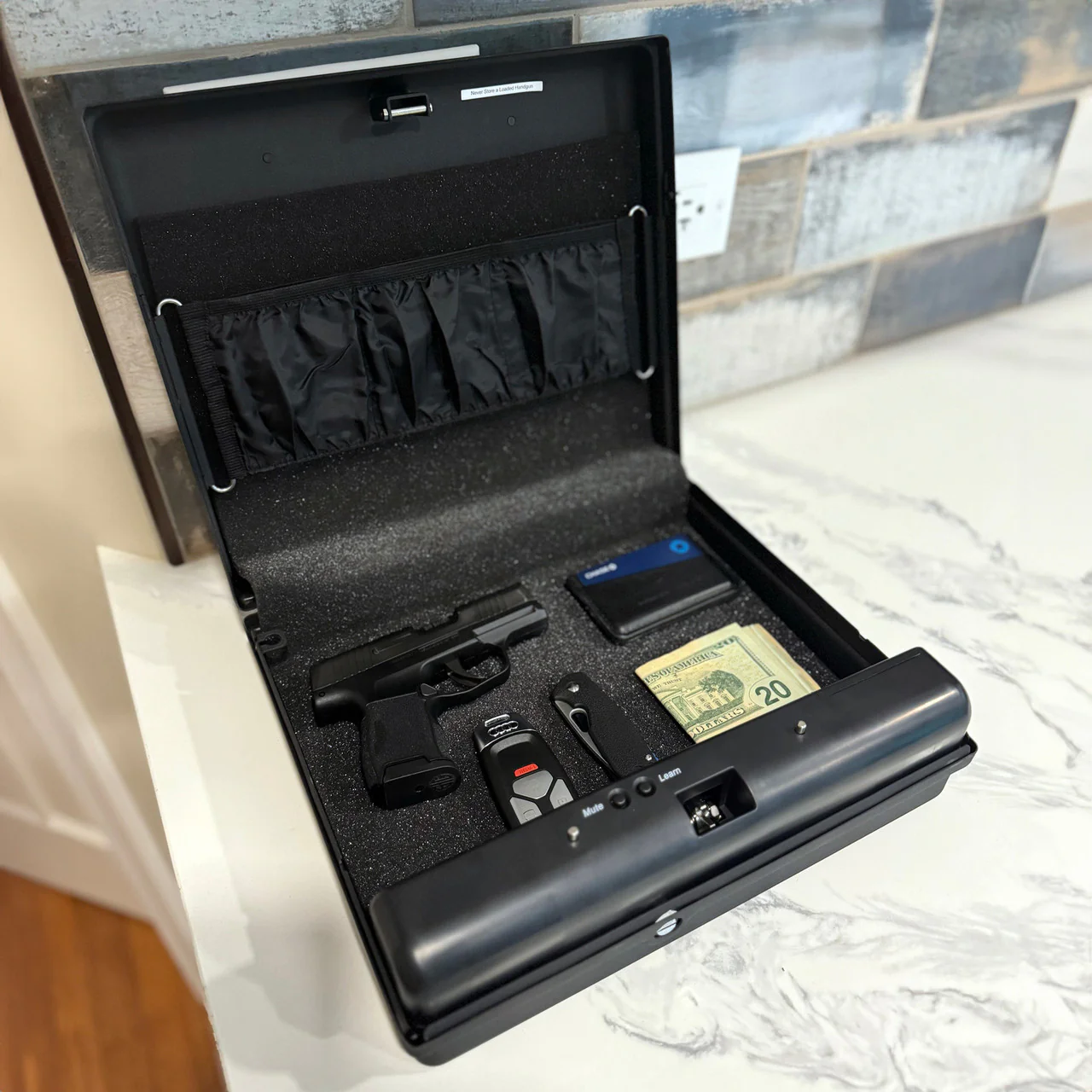 GunVault MV1050-19 MicroVault XL Quick Access Handgun Safe